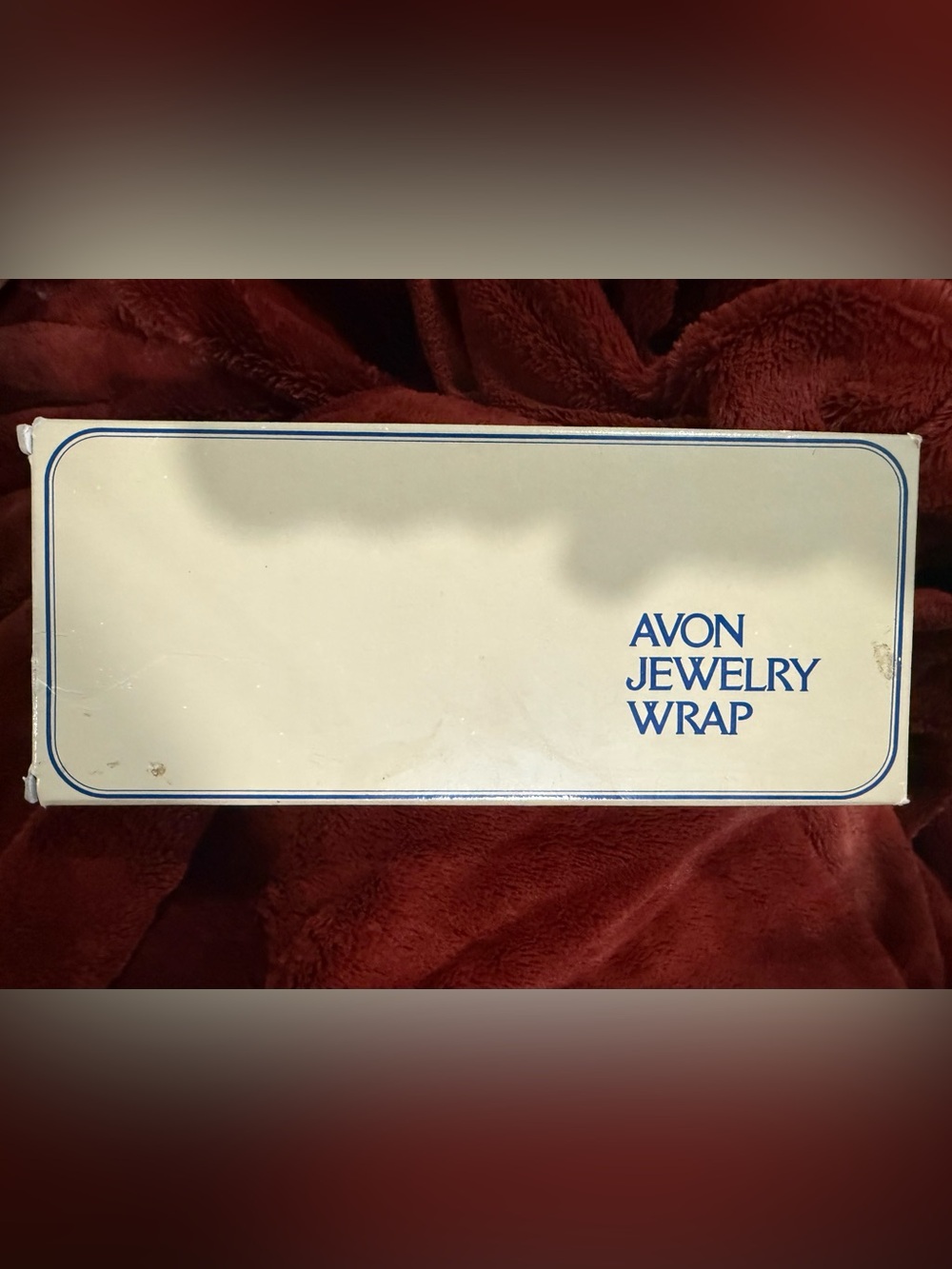 Vintage Navy Blue Avon Jewelry Wrap